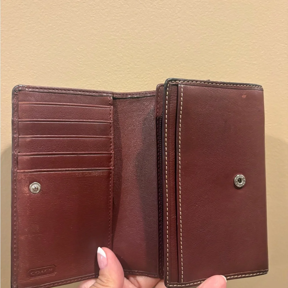 Vintage Coach Hamptons Rare Oxblood Wallet